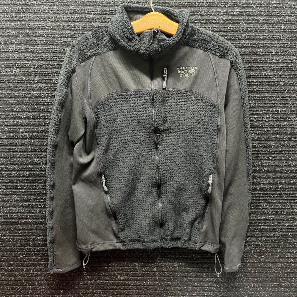 Mountain Hardwear Monkey Woman Fleece Jacket Black Polartec Thermal Pro Large
